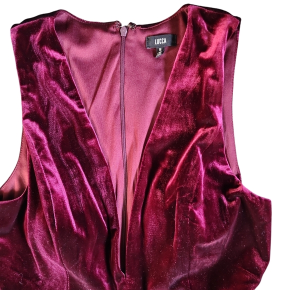 Lucca Velvet Mini Dress - Picture 2 of 3